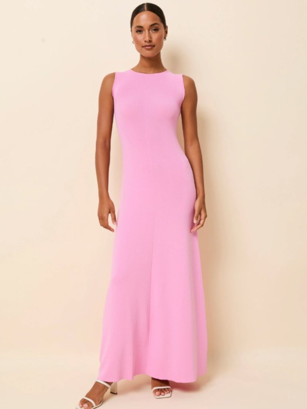 Solid & Striped Lucerne Dress in Bon Bon Quiet Luxury Preppy Maxi Beach Sz L